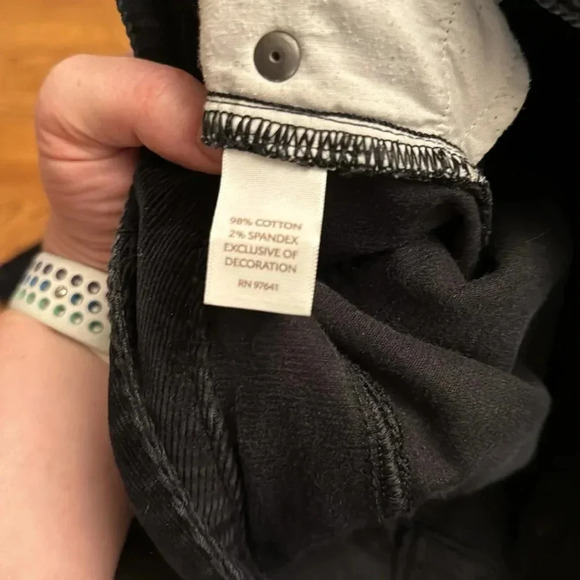 J. Jill black corduroy bootcut pants size 10 Tall - Picture 4 of 6